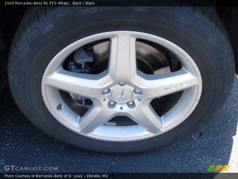 Black / Black 2009 Mercedes-Benz ML 550 4Matic