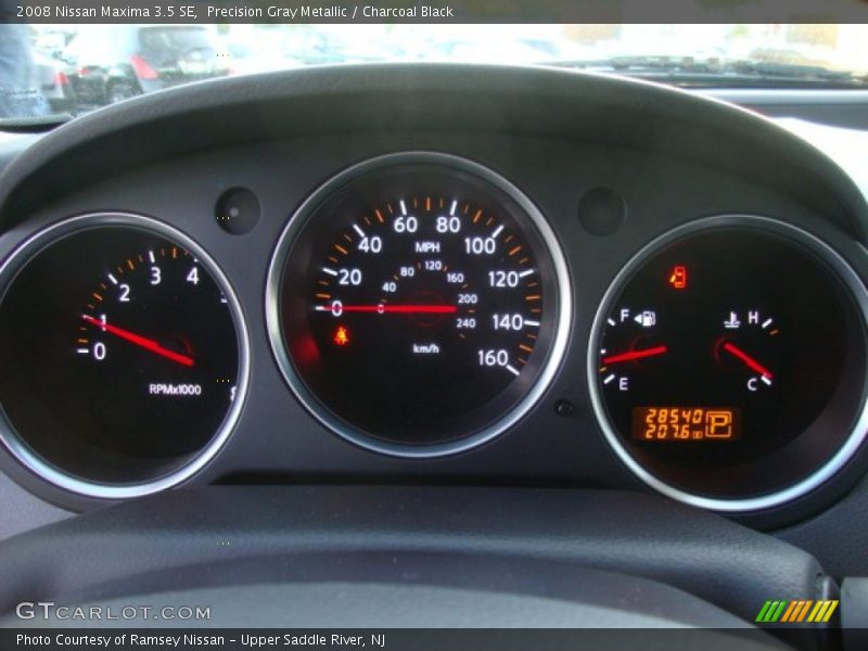 Precision Gray Metallic / Charcoal Black 2008 Nissan Maxima 3.5 SE