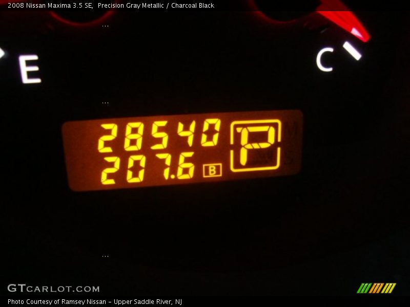 Precision Gray Metallic / Charcoal Black 2008 Nissan Maxima 3.5 SE