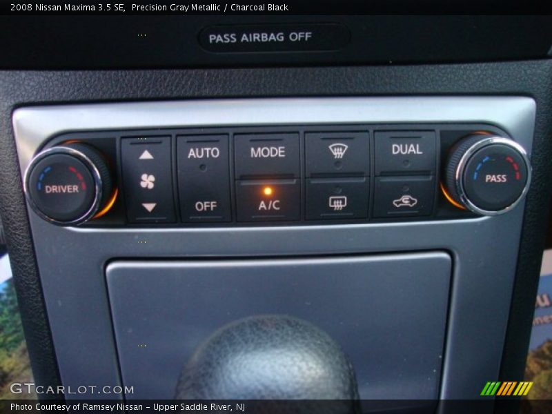 Precision Gray Metallic / Charcoal Black 2008 Nissan Maxima 3.5 SE