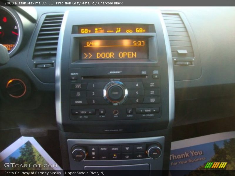 Precision Gray Metallic / Charcoal Black 2008 Nissan Maxima 3.5 SE