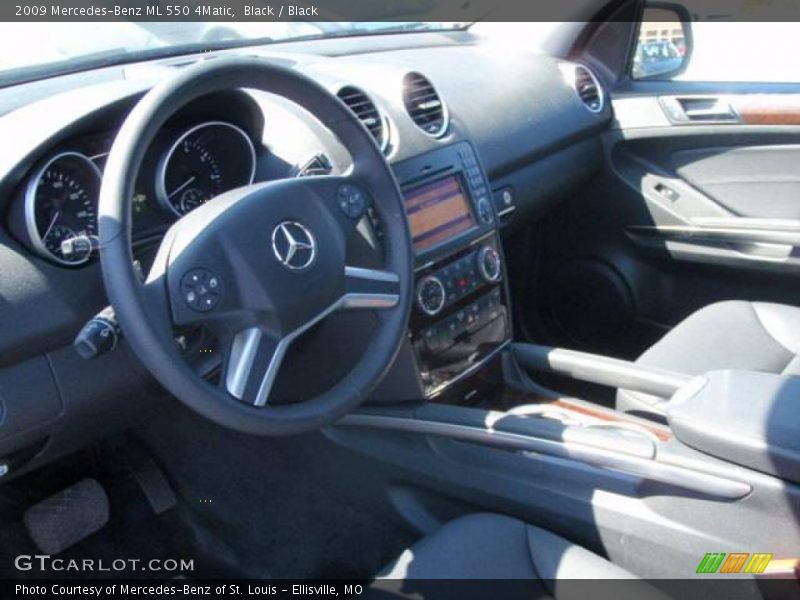 Black / Black 2009 Mercedes-Benz ML 550 4Matic