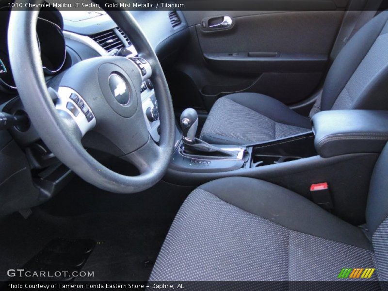 Gold Mist Metallic / Titanium 2010 Chevrolet Malibu LT Sedan
