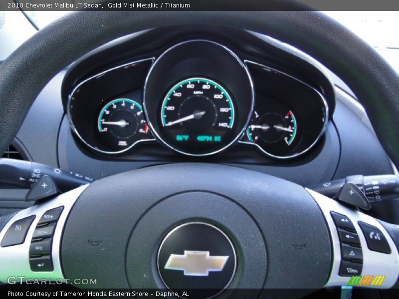 Gold Mist Metallic / Titanium 2010 Chevrolet Malibu LT Sedan
