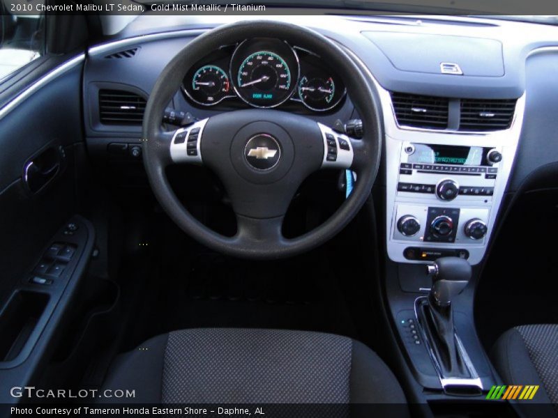 Gold Mist Metallic / Titanium 2010 Chevrolet Malibu LT Sedan