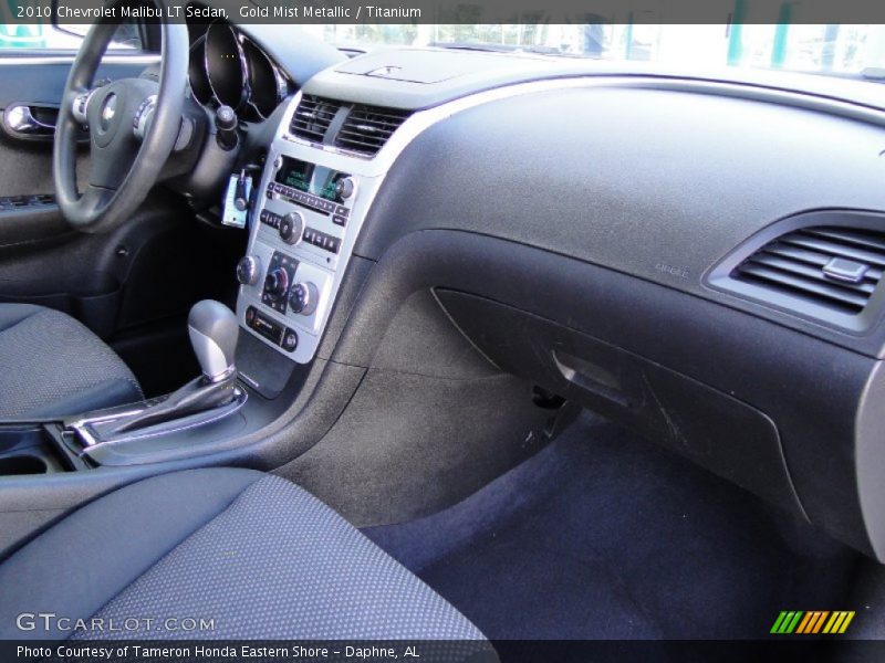 Gold Mist Metallic / Titanium 2010 Chevrolet Malibu LT Sedan