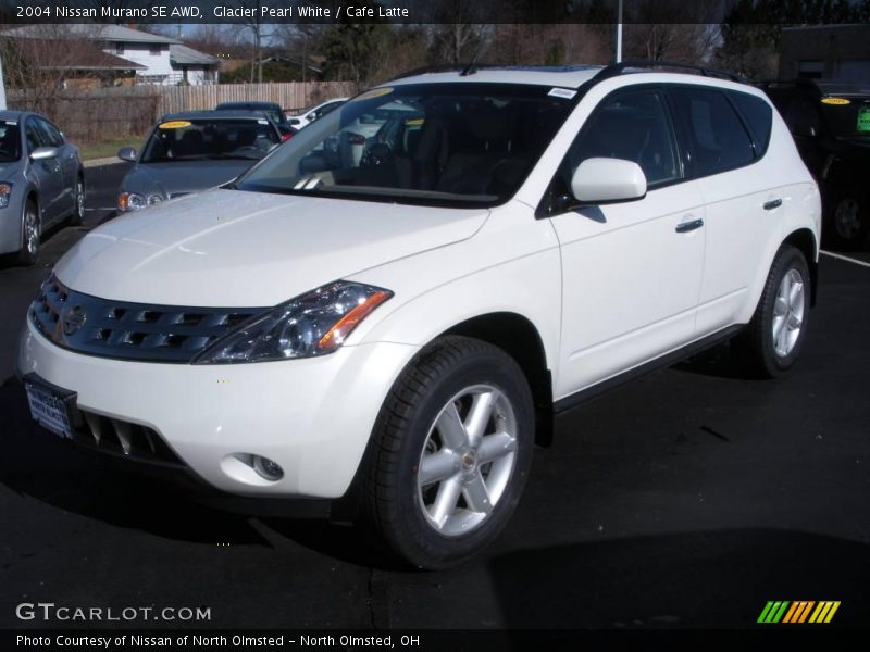 Glacier Pearl White / Cafe Latte 2004 Nissan Murano SE AWD