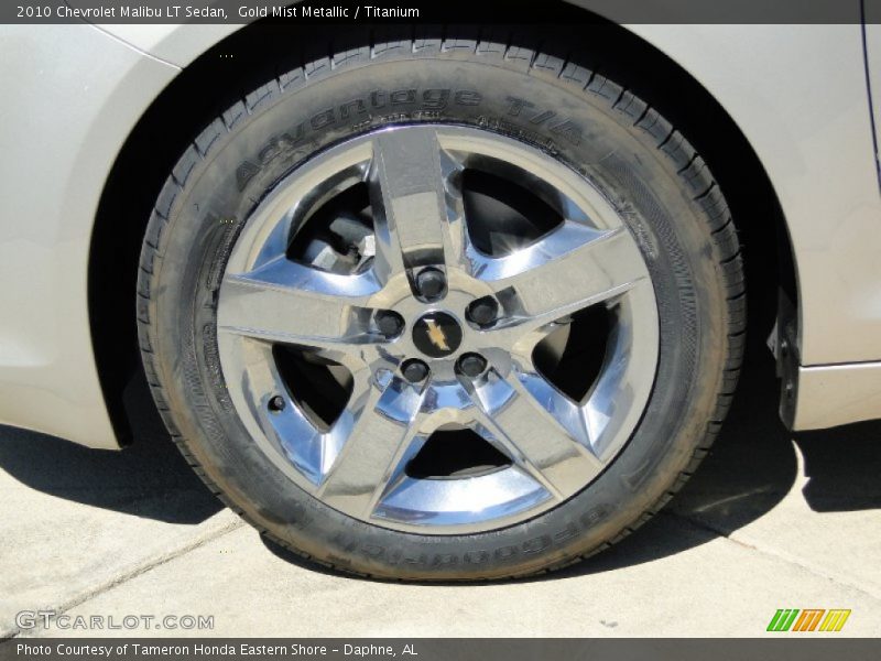 Gold Mist Metallic / Titanium 2010 Chevrolet Malibu LT Sedan