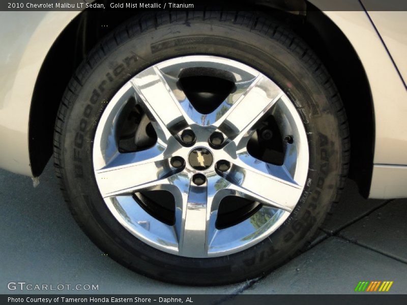 Gold Mist Metallic / Titanium 2010 Chevrolet Malibu LT Sedan