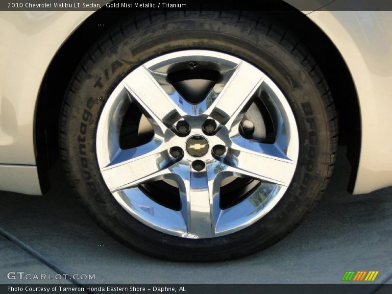 Gold Mist Metallic / Titanium 2010 Chevrolet Malibu LT Sedan