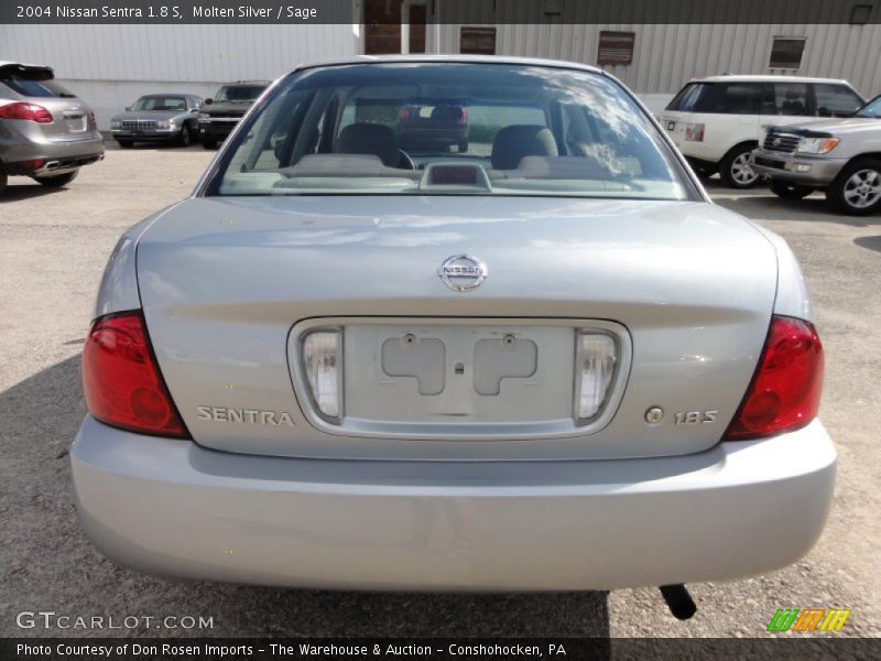 Molten Silver / Sage 2004 Nissan Sentra 1.8 S