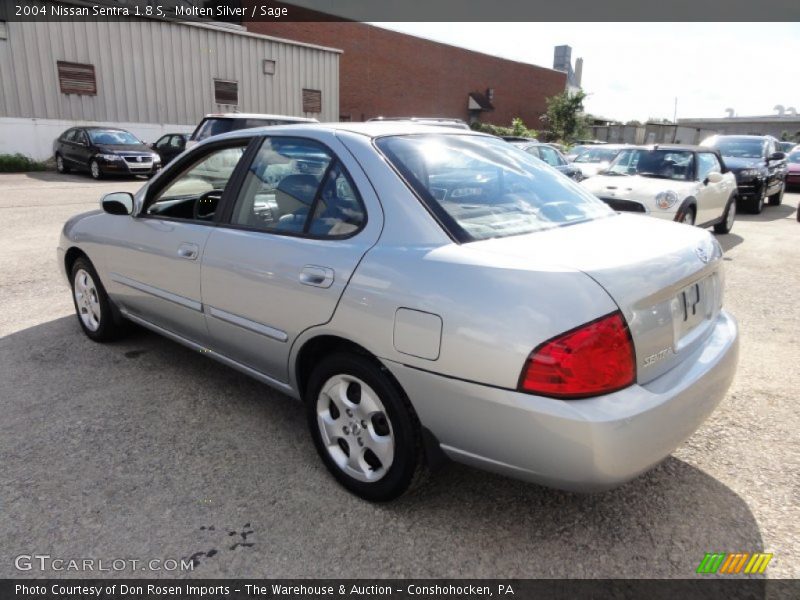 Molten Silver / Sage 2004 Nissan Sentra 1.8 S