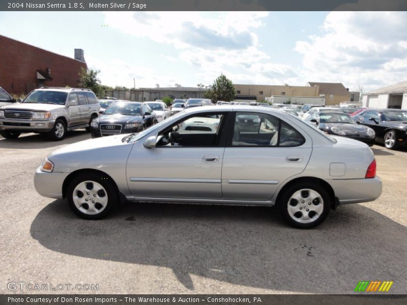 Molten Silver / Sage 2004 Nissan Sentra 1.8 S