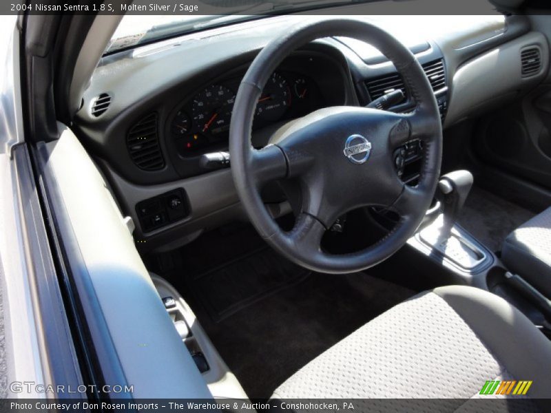 Molten Silver / Sage 2004 Nissan Sentra 1.8 S