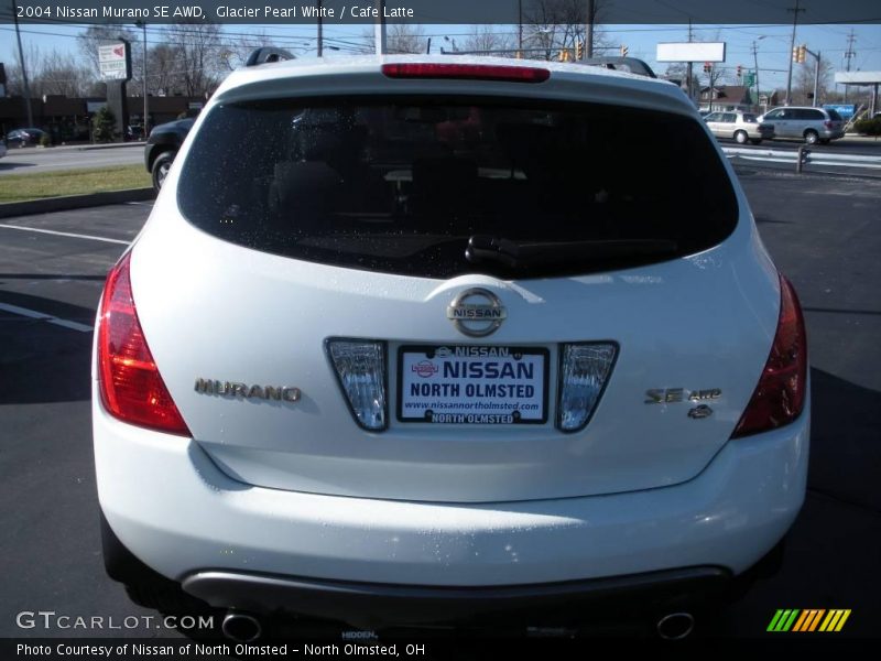 Glacier Pearl White / Cafe Latte 2004 Nissan Murano SE AWD