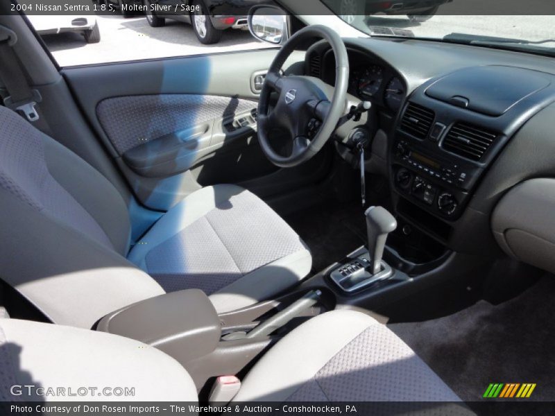 Molten Silver / Sage 2004 Nissan Sentra 1.8 S