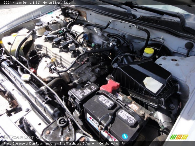 Molten Silver / Sage 2004 Nissan Sentra 1.8 S