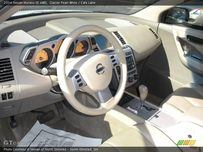 Glacier Pearl White / Cafe Latte 2004 Nissan Murano SE AWD