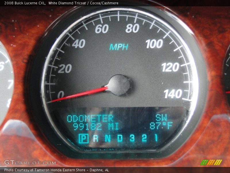 White Diamond Tricoat / Cocoa/Cashmere 2008 Buick Lucerne CXL