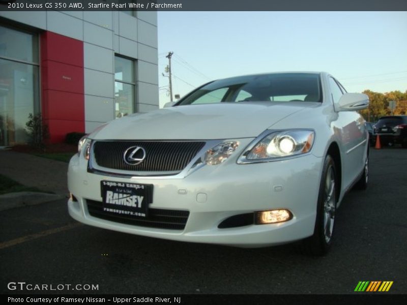 Starfire Pearl White / Parchment 2010 Lexus GS 350 AWD