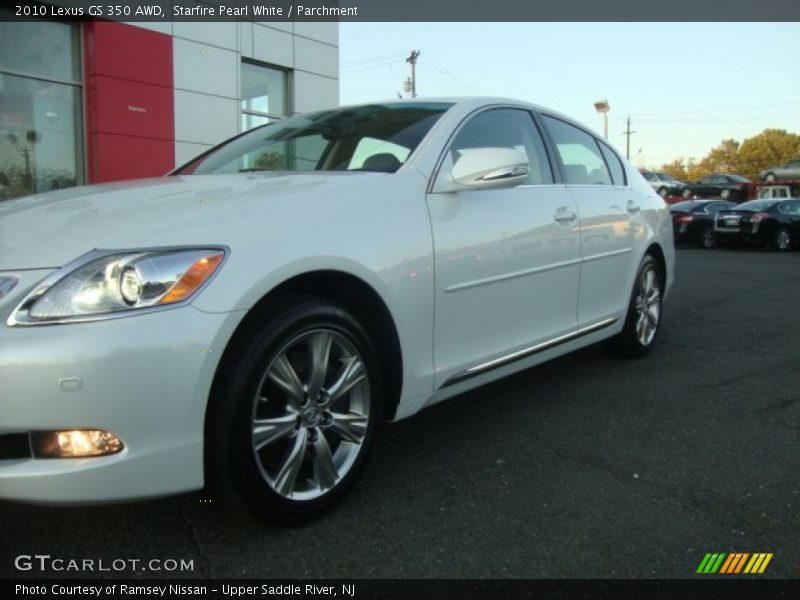 Starfire Pearl White / Parchment 2010 Lexus GS 350 AWD