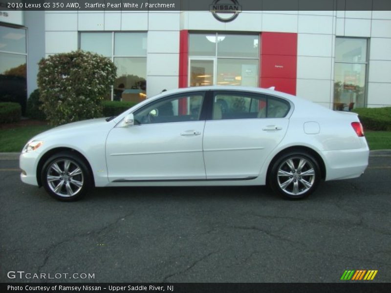 Starfire Pearl White / Parchment 2010 Lexus GS 350 AWD