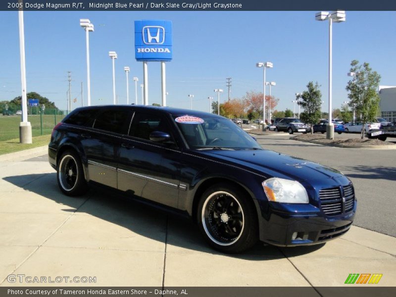 Midnight Blue Pearl / Dark Slate Gray/Light Graystone 2005 Dodge Magnum R/T
