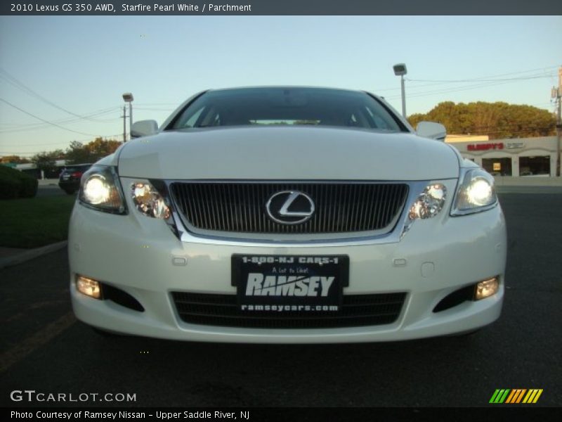 Starfire Pearl White / Parchment 2010 Lexus GS 350 AWD