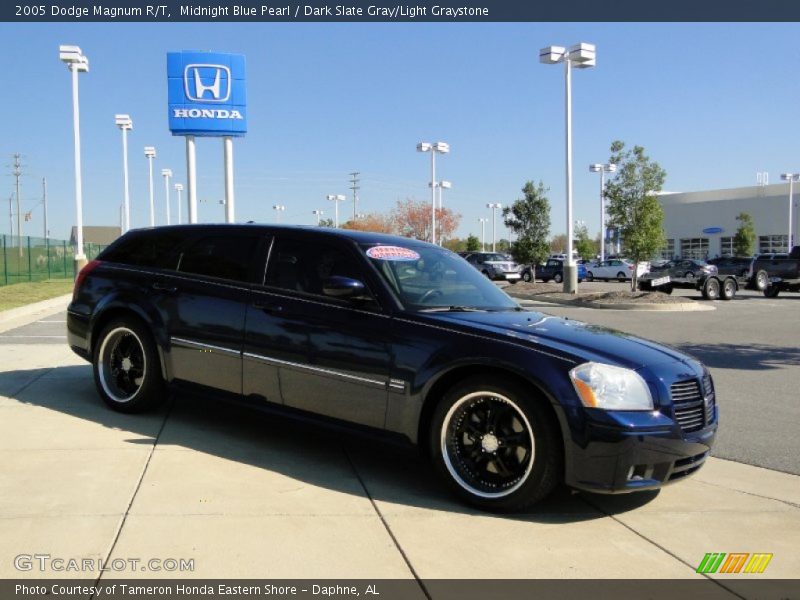 Midnight Blue Pearl / Dark Slate Gray/Light Graystone 2005 Dodge Magnum R/T