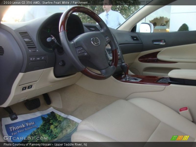 Starfire Pearl White / Parchment 2010 Lexus GS 350 AWD