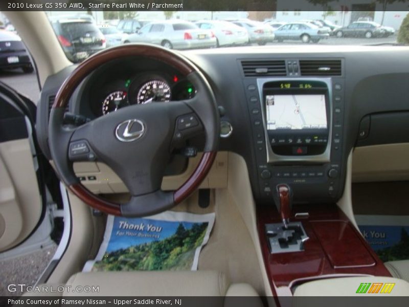 Starfire Pearl White / Parchment 2010 Lexus GS 350 AWD