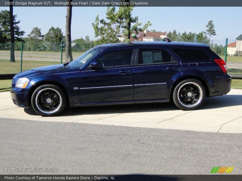Midnight Blue Pearl / Dark Slate Gray/Light Graystone 2005 Dodge Magnum R/T