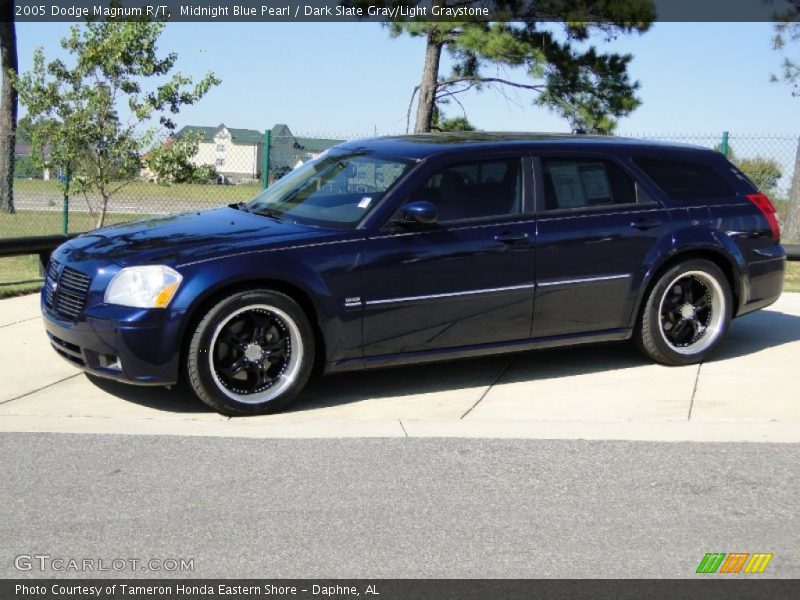 Midnight Blue Pearl / Dark Slate Gray/Light Graystone 2005 Dodge Magnum R/T