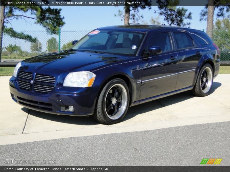 Midnight Blue Pearl / Dark Slate Gray/Light Graystone 2005 Dodge Magnum R/T
