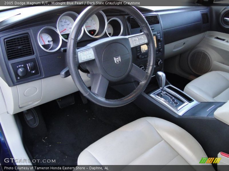 Midnight Blue Pearl / Dark Slate Gray/Light Graystone 2005 Dodge Magnum R/T