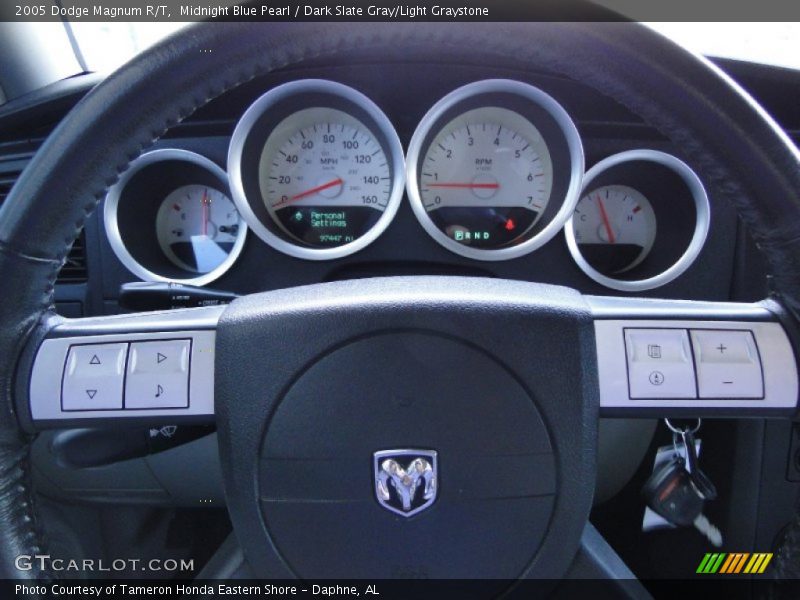 Midnight Blue Pearl / Dark Slate Gray/Light Graystone 2005 Dodge Magnum R/T