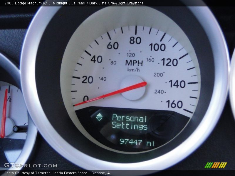 Midnight Blue Pearl / Dark Slate Gray/Light Graystone 2005 Dodge Magnum R/T