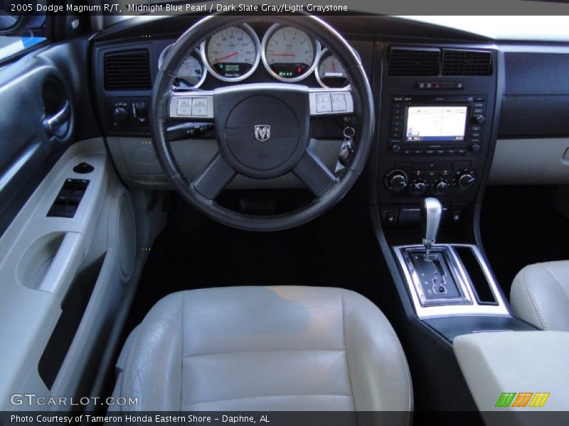 Midnight Blue Pearl / Dark Slate Gray/Light Graystone 2005 Dodge Magnum R/T