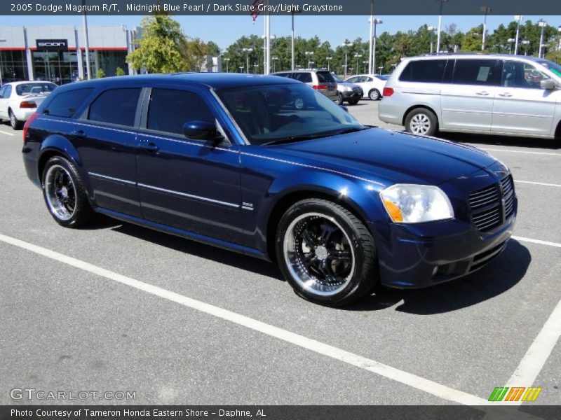 Midnight Blue Pearl / Dark Slate Gray/Light Graystone 2005 Dodge Magnum R/T