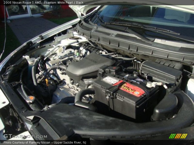 Phantom White Pearl / Black 2008 Nissan Rogue S AWD