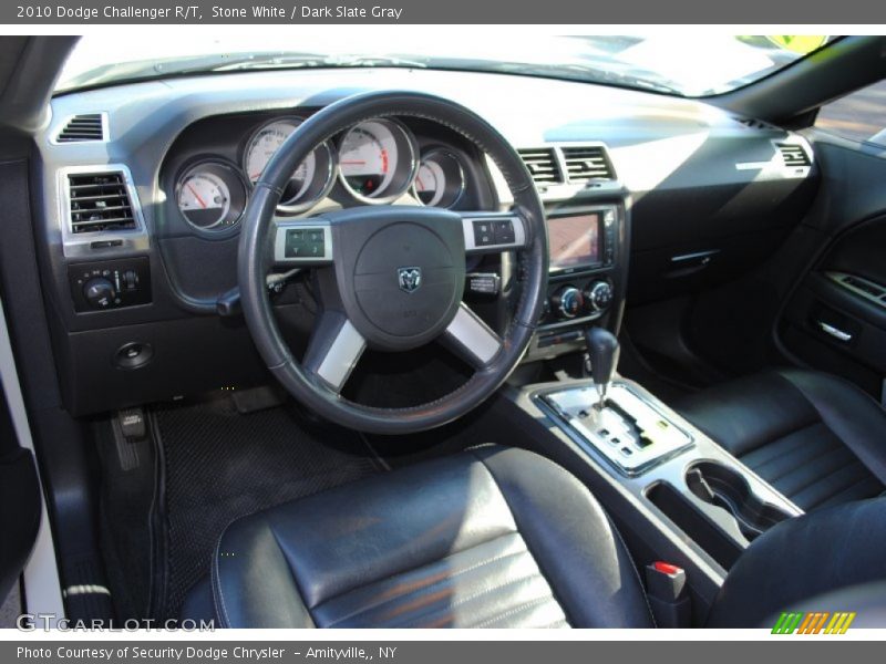 Stone White / Dark Slate Gray 2010 Dodge Challenger R/T