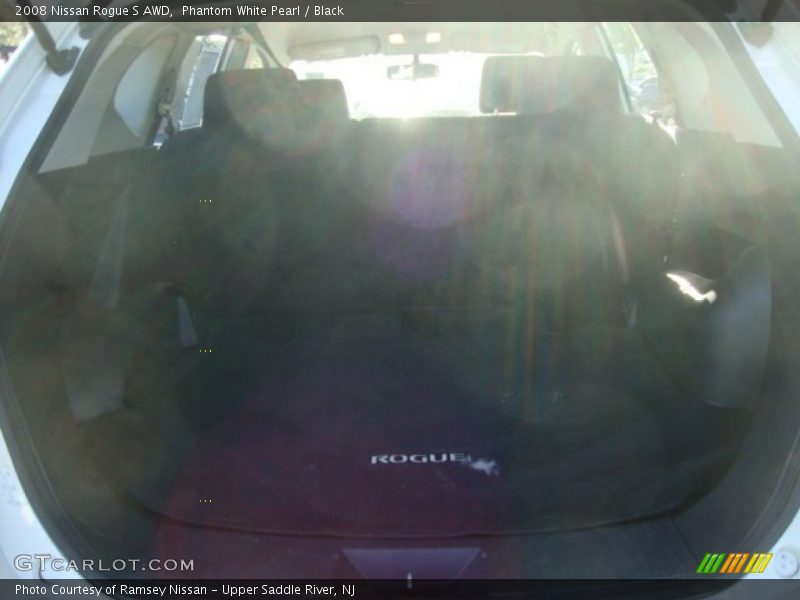 Phantom White Pearl / Black 2008 Nissan Rogue S AWD