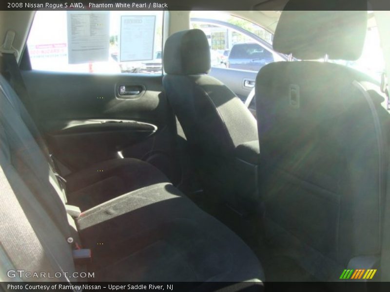 Phantom White Pearl / Black 2008 Nissan Rogue S AWD