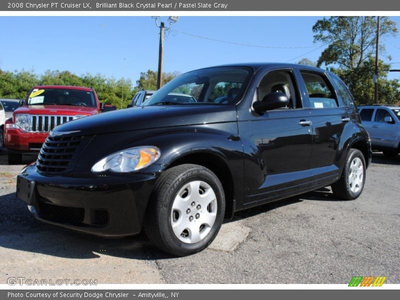 Brilliant Black Crystal Pearl / Pastel Slate Gray 2008 Chrysler PT Cruiser LX