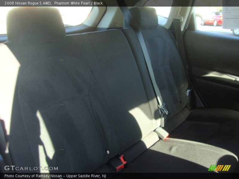 Phantom White Pearl / Black 2008 Nissan Rogue S AWD