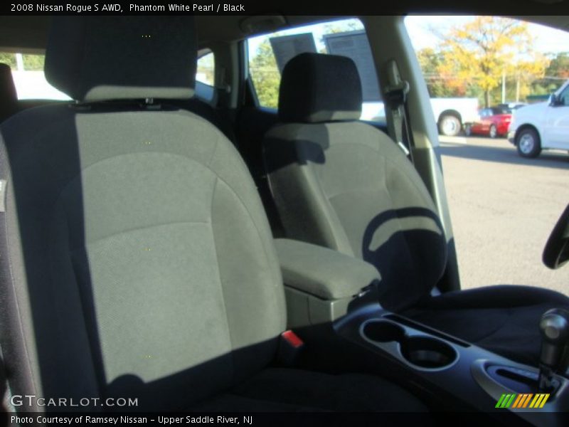 Phantom White Pearl / Black 2008 Nissan Rogue S AWD