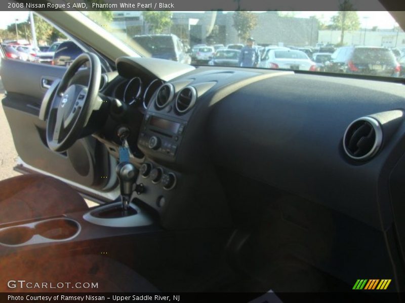 Phantom White Pearl / Black 2008 Nissan Rogue S AWD