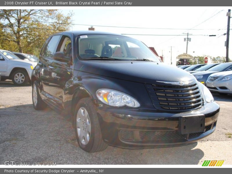 Brilliant Black Crystal Pearl / Pastel Slate Gray 2008 Chrysler PT Cruiser LX
