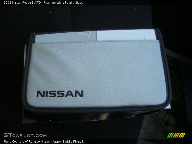 Phantom White Pearl / Black 2008 Nissan Rogue S AWD