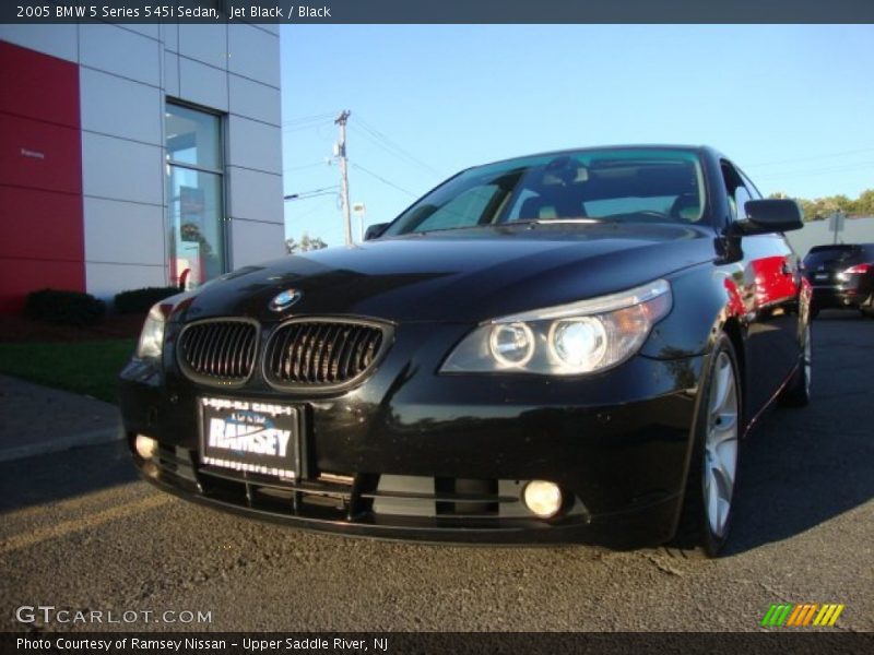 Jet Black / Black 2005 BMW 5 Series 545i Sedan